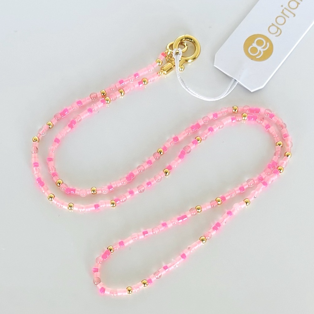 SOLD! Gorjana Poppy Gem Necklace Rose Quartz NWT